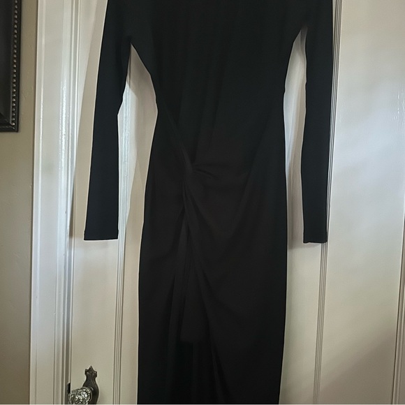 Belle Badgley Mischka Hailey Jersey Black 2 - Picture 5 of 13